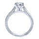 Engagement Ring 14k White Gold Straight