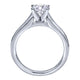 Engagement Ring 14k White Gold Straight