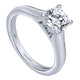 Engagement Ring 14k White Gold Straight