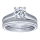 Engagement Ring 14k White Gold Straight