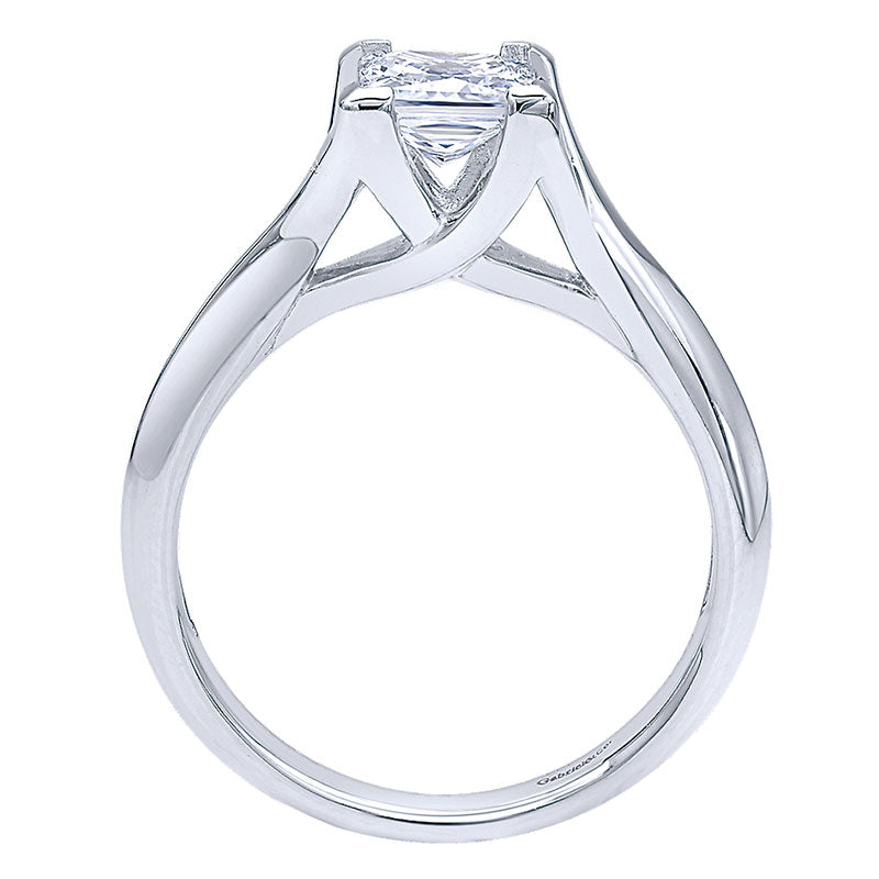 Engagement Ring 14k White Gold Straight