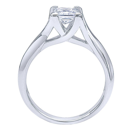 Engagement Ring 14k White Gold Straight