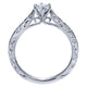 Engagement Ring 14k White Gold Straight