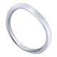 Wedding Band 14k White Gold Straight