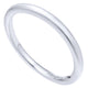 Wedding Band 14k White Gold Straight