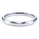 Wedding Band 14k White Gold Straight
