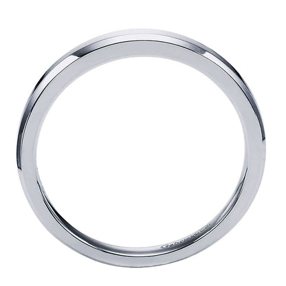 Wedding Band 14k White Gold Straight