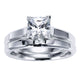 Wedding Band 14k White Gold Straight