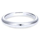 Wedding Band 14k White Gold Straight