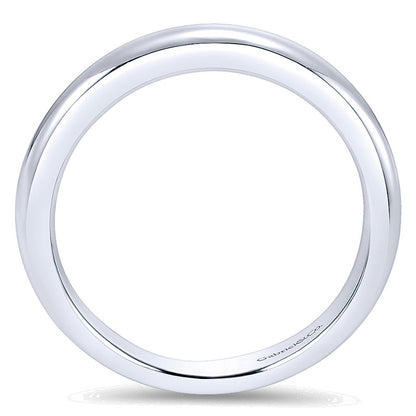 Wedding Band 14k White Gold Straight