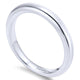 Wedding Band 14k White Gold Straight