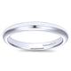Wedding Band 14k White Gold Straight
