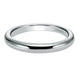 Wedding Band 14k White Gold Straight