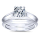 Wedding Band 14k White Gold Straight