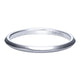 Wedding Band 14k White Gold Straight