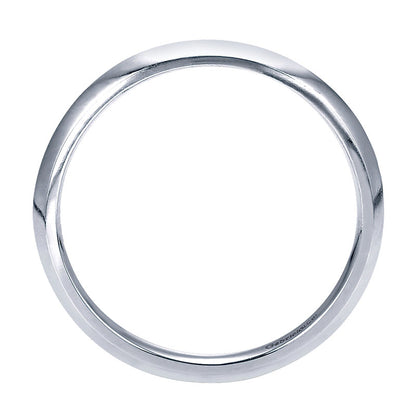 Wedding Band 14k White Gold Straight
