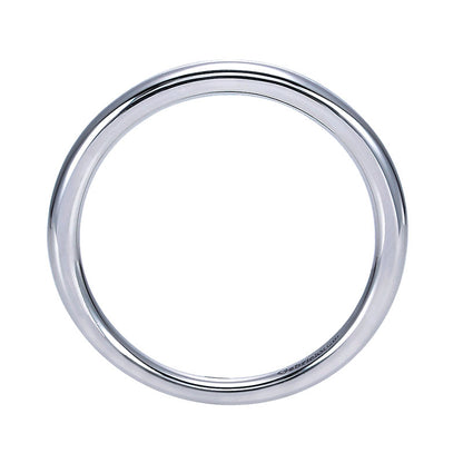 Wedding Band 14k White Gold Straight