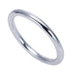 Wedding Band 14k White Gold Straight