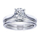Wedding Band 14k White Gold Straight
