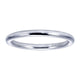 Wedding Band 14k White Gold Straight