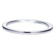 Wedding Band 14k White Gold Straight