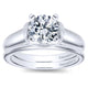 Wedding Band 14k White Gold Straight