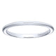Wedding Band 14k White Gold Straight