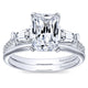 Wedding Band 14k White Gold Straight