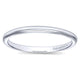Wedding Band 14k White Gold Straight
