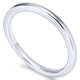 Wedding Band 14k White Gold Straight