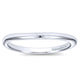 Wedding Band 14k White Gold Straight