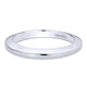 Wedding Band 14k White Gold Straight