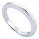 Wedding Band 14k White Gold Straight