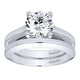 Wedding Band 14k White Gold Straight