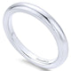 Wedding Band 14k White Gold Straight