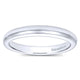 Wedding Band 14k White Gold Straight