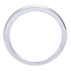 Wedding Band 14k White Gold Straight