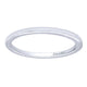 Wedding Band 14k White Gold Straight