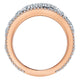 Anniversary Band 14k White/pink Gold Diamond Fancy