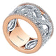 Anniversary Band 14k White/pink Gold Diamond Fancy