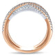 Anniversary Band 14k White/pink Gold Diamond Fancy