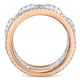 14K White/Pink Gold Diamond Fancy Two-Tone ANniversary Band AN13807T44Jj