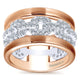 Anniversary Band 14k White/pink Gold Diamond Fancy