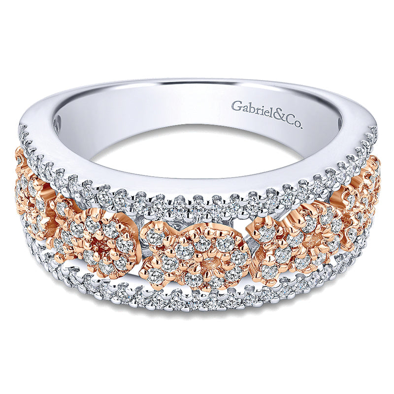 Ladies' Ring 14k White/pink Gold Care Collection Fashion