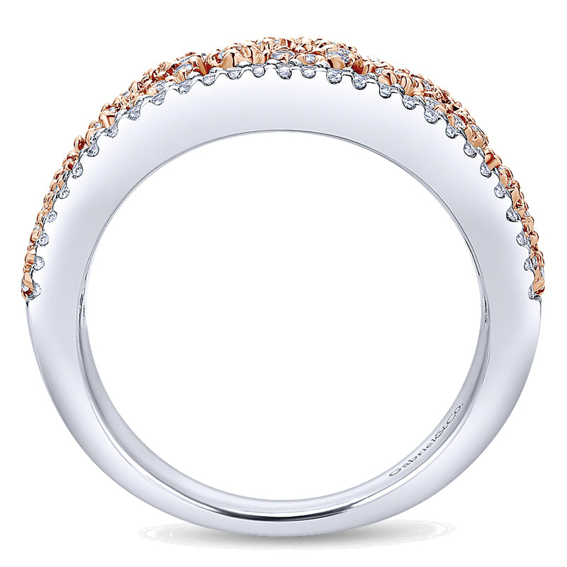 Ladies' Ring 14k White/pink Gold Care Collection Fashion