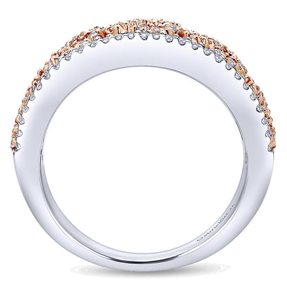 Ladies' Ring 14k White/pink Gold Care Collection Fashion