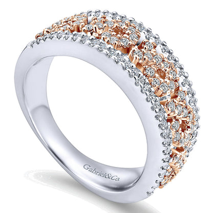 Ladies' Ring 14k White/pink Gold Care Collection Fashion