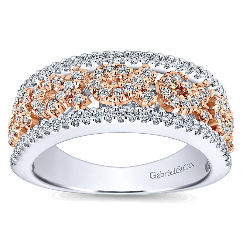 Ladies' Ring 14k White/pink Gold Care Collection Fashion