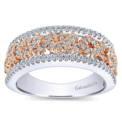 Ladies' Ring 14k White/pink Gold Care Collection Fashion