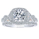 Engagement Ring 14k White/pink Gold Diamond Halo